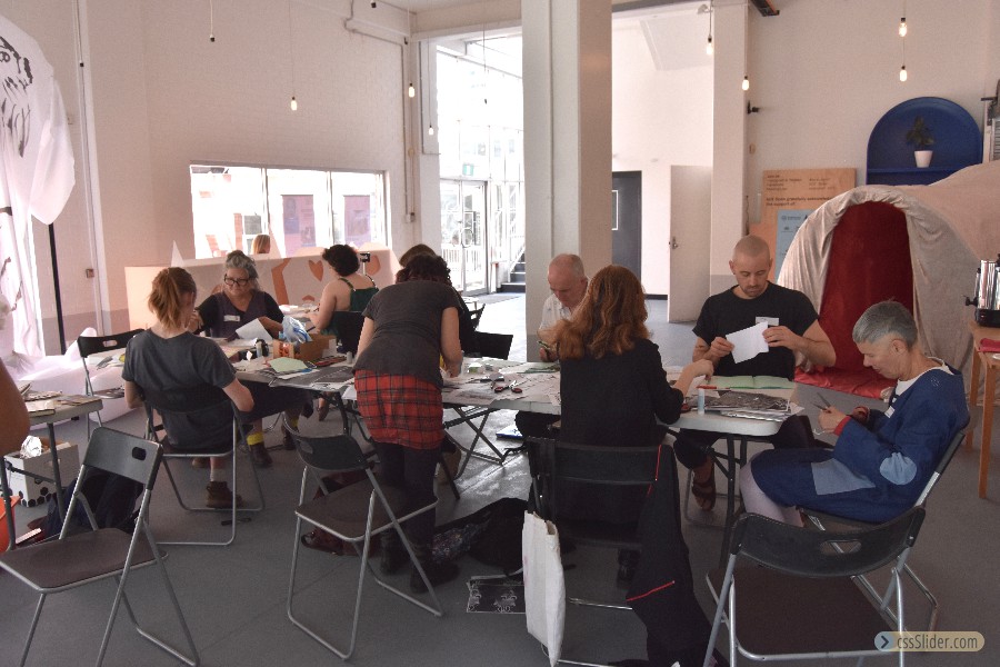 xenoblood Xenzine workshop at ace open with sister gallery