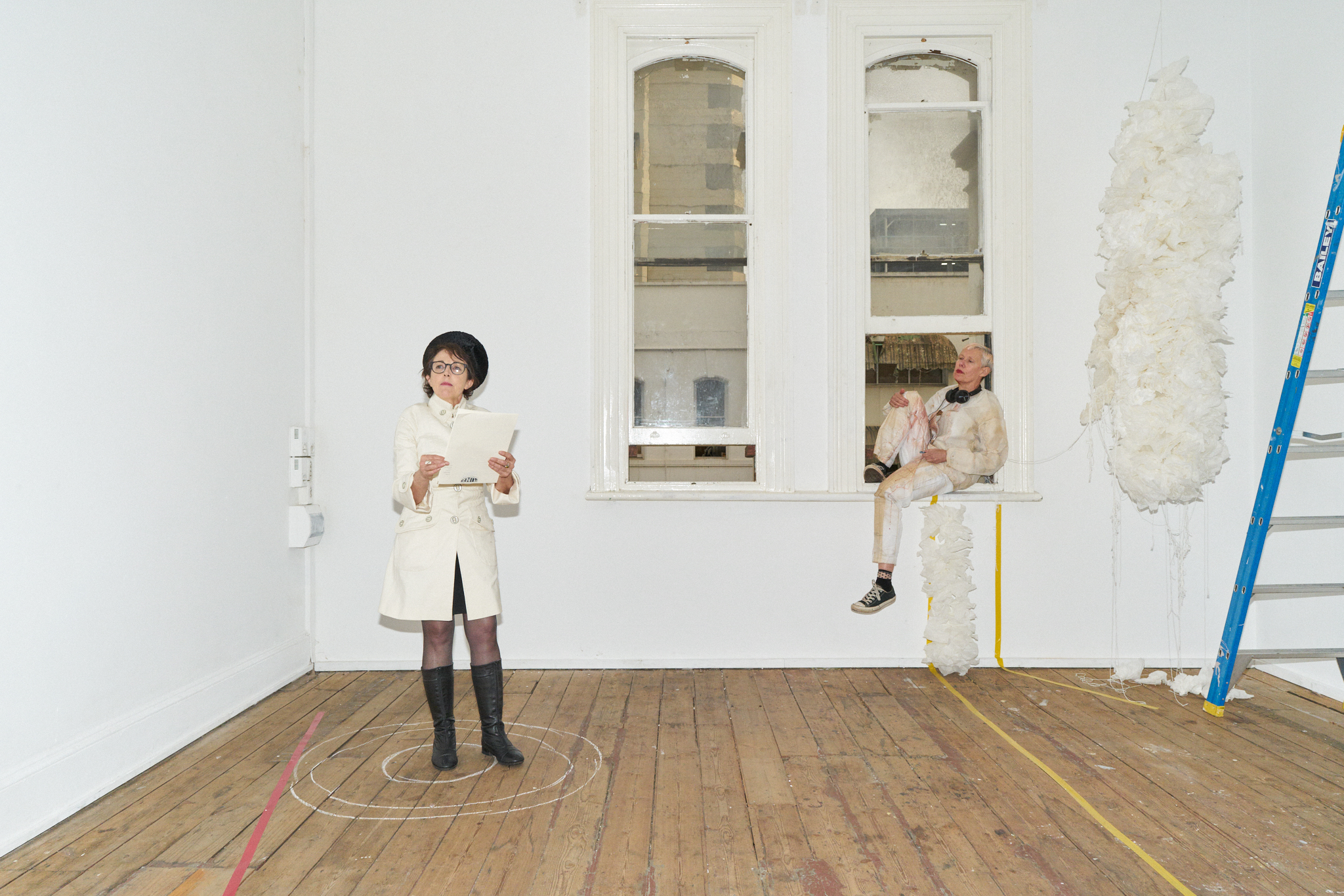 III+P — da Rimini reading, Barratt on windowsill, Format Systems Inc, 2017